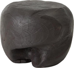 MUST Living Coffee table Ball Brown,±30xØ40 cm, brown recycled teakwood with natural cracks