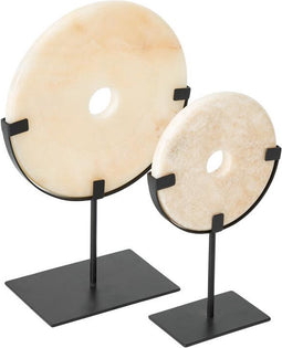 MUST Living Coin Onyx on a stand large,45xØ30 cm, onyx