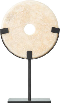 MUST Living Coin Onyx on a stand small,35xØ20 cm, onyx