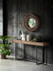 MUST Living Console Chess,75x140x40 cm, natural abaca, iron frame knock down