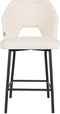 MUST Living Counter chair Bloom,100x54x57 cm, bouclé natural, seat height 65 cm