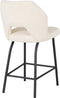 MUST Living Counter chair Bloom,100x54x57 cm, bouclé natural, seat height 65 cm