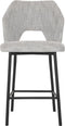 MUST Living Counter chair Bloom,100x54x57 cm, polaris light grey, seat height 65 cm