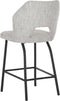 MUST Living Counter chair Bloom,100x54x57 cm, polaris light grey, seat height 65 cm