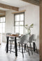 MUST Living Counter chair Bloom,100x54x57 cm, polaris light grey, seat height 65 cm