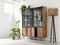 MUST Living Floorlamp Porto Cristo BLACK,160x30x30 cm, rustic recycled teakwood, without shade