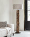 MUST Living Floorlamp Tempo,200xØ35 cm, linen natural shade