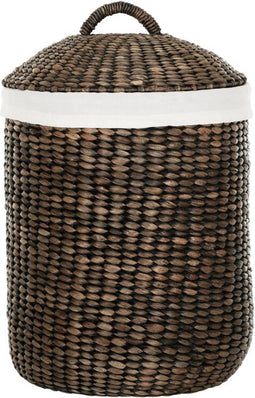 MUST Living Laundry basket Tahiti BLACK WASH,48/55xØ40 cm