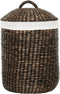MUST Living Laundry basket Tahiti BLACK WASH,48/55xØ40 cm