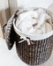 MUST Living Laundry basket Tahiti BLACK WASH,48/55xØ40 cm