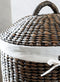 MUST Living Laundry basket Tahiti BLACK WASH,48/55xØ40 cm