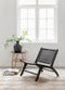 MUST Living Lounge chair Lazy Loom Black,69x65x76 cm, teakwood, knock down
