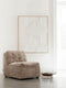 MUST Living Lounge chair Liberty,75x67x85 cm, glamour sand
