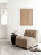 MUST Living Lounge chair Liberty,75x67x85 cm, glamour sand