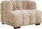 MUST Living Lounge chair Mars,75x102x95 cm, glamour sand