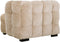 MUST Living Lounge chair Mars,75x102x95 cm, glamour sand