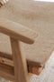 MUST Living Lounge chair Marvin,75x68x75 cm, teakwood, rattan with cushion jute