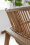 MUST Living Lounge chair Marvin,75x68x75 cm, teakwood, rattan with cushion jute