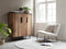 MUST Living Lounge chair Zola,80x78x80 cm, glossy natural