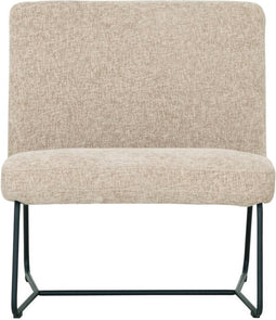MUST Living Lounge chair Zola,80x78x80 cm, glossy sand