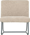 MUST Living Lounge chair Zola,80x78x80 cm, glossy sand