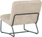 MUST Living Lounge chair Zola,80x78x80 cm, glossy sand