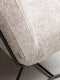 MUST Living Lounge chair Zola,80x78x80 cm, glossy sand