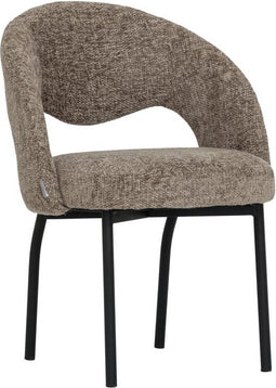MUST Living Side chair Arca,86x61x61 cm, glossy brown
