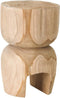 MUST Living Side table Amber Natural,45xØ30 cm, natural recycled teakwood with natural cracks