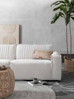 MUST Living Sofa element Rally 1 arm right,76x110x92 cm, poodle beige