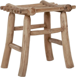 MUST Living Stool Bohemian,48x48x37 cm, teak branch