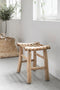MUST Living Stool Bohemian,48x48x37 cm, teak branch