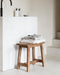 MUST Living Stool Easy rectangular,45x45x25 cm, recycled teakwood