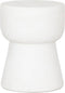 MUST Living Stool Motto White Large,46xØ35 cm, fiber cement white