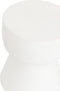 MUST Living Stool Motto White Large,46xØ35 cm, fiber cement white