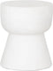 MUST Living Stool Motto White Small,35xØ30 cm, fiber cement white