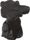 MUST Living Stool Mushroom Black,45xØ40 cm, black teakwood roots