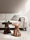 MUST Living Stool Mushroom Natural,45xØ40 cm, teakwood roots