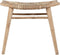 MUST Living Stool Rex,50x55x42 cm, recycled teakwood with banana bark seat