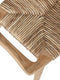 MUST Living Stool Rex,50x55x42 cm, recycled teakwood with banana bark seat
