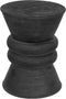 MUST Living Stool Ring Ring,45xØ35 cm, suar wood, black with natural cracks
