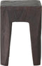 MUST Living Stool Vito Brown,45x30x30 cm, brown recycled teakwood with natural cracks