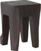 MUST Living Stool Vito Brown,45x30x30 cm, brown recycled teakwood with natural cracks