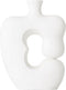 MUST Living Vase Eros,49x37x10 cm, fiber cement white painted