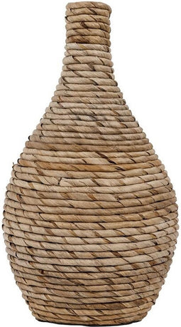 MUST Living Vase Gourd - 36xØ20 cm, banana bark with ceramic
