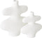 MUST Living Vase La Femme medium,46x42x15 cm, fiber cement white painted