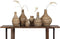 MUST Living Vase Onion large - 42xØ36 cm, banana bark with ceramic