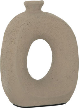 MUST Living Vase Salda small sand,23x18x9 cm, terracota