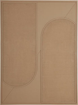 MUST Living Wall Panel Elyn Brown small,102x76x4 cm, brown jute