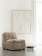 MUST Living Wall Panel Indian Banana Leaf,127x102x4 cm, white jute